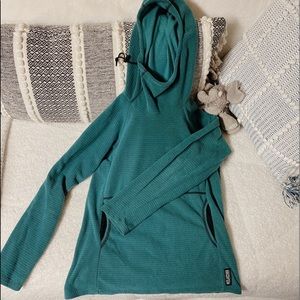 teal melanzana micro hoodie